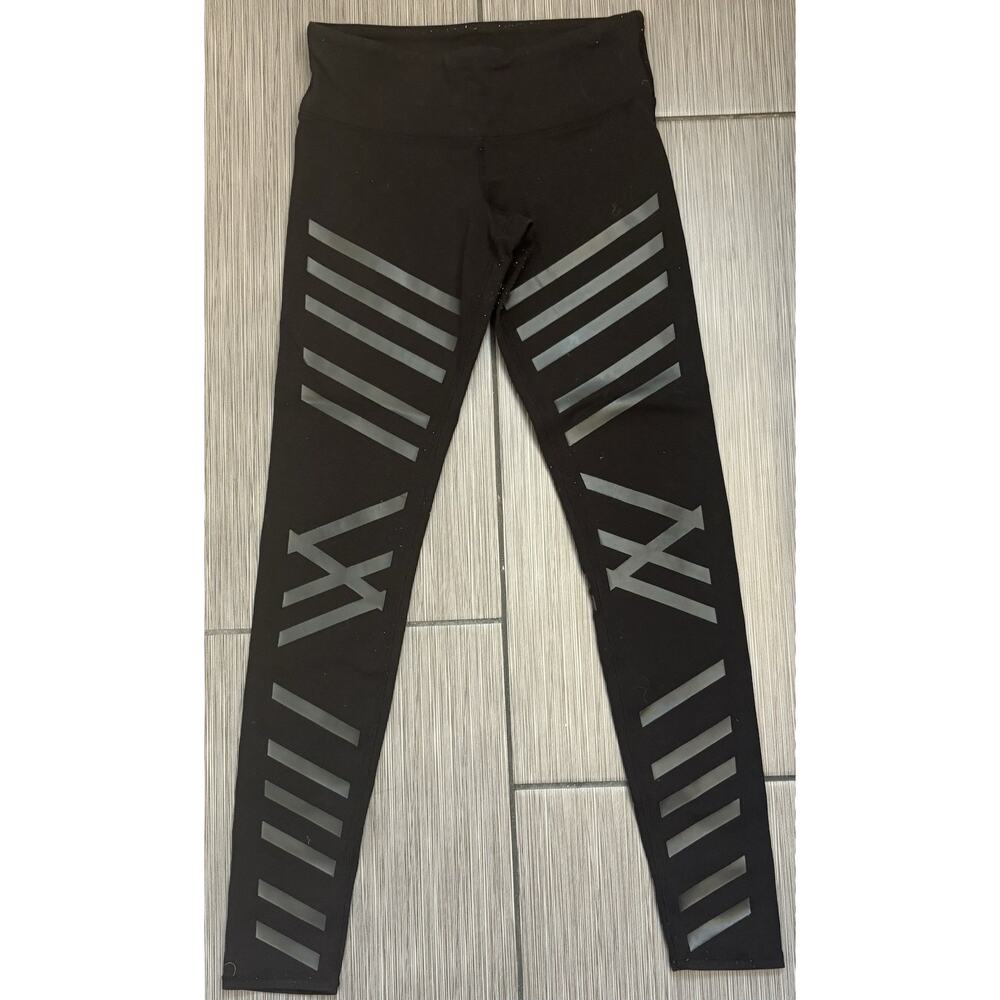Alo Yoga Linear Striped Airbrush Ankle Leggings Size XS Stretch Activewear